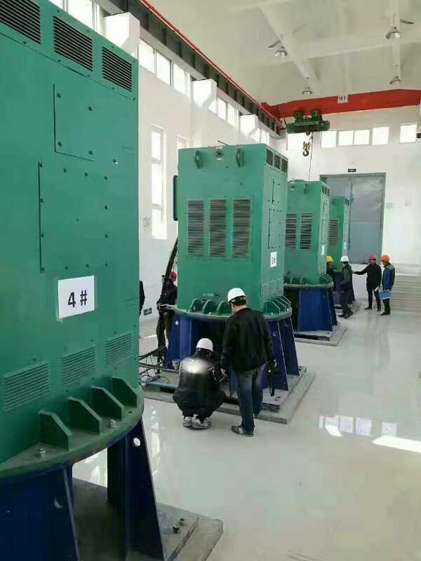 YKS4506-2某污水处理厂使用我厂的立式高压电机安装现场